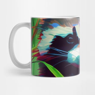 Raccoon Animal Portrait Painting Wildlife Outdoors Adventure Mug